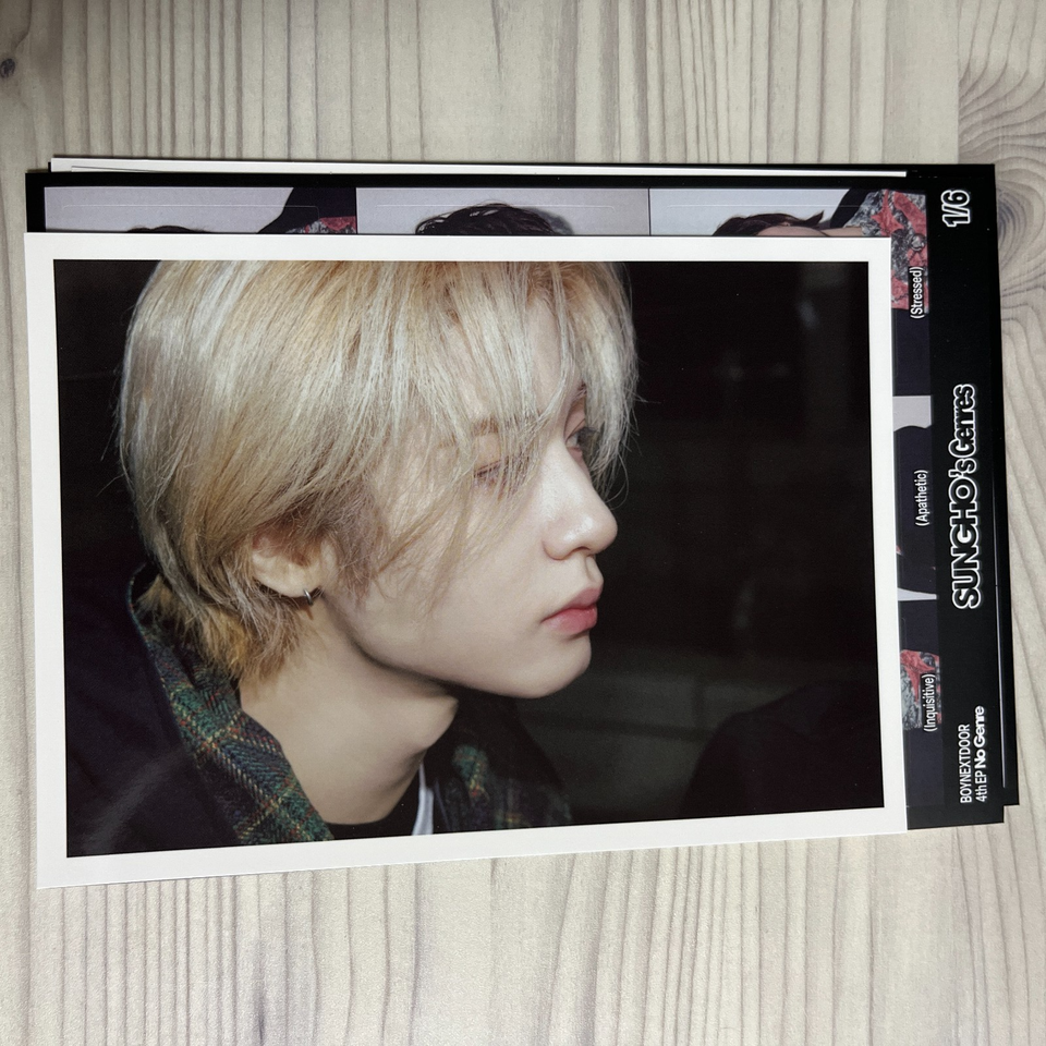 LEEHAN BOYNEXTDOOR Carte postale officielle « NO GENRE » Kpop (jeu de so... - $4.00