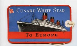 Cunard White Star Steam Ship Company Britannic Wanted in Stateroom Baggage Tag  - £17.12 GBP