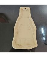 Brown Bag Cookie Art Mold Cat Girl Wearing Apron Giant Stamp Ceramic Vtg... - €9,15 EUR