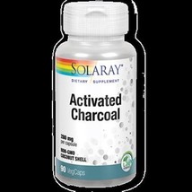 SOLARAY Activated Charcoal from Coconut Source 280 mg 90 CAPVEGI - £11.55 GBP