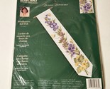 Bucilla Counted Cross Stitch Kit Wild Flowers Bell Pull #43277 NEW - $28.45