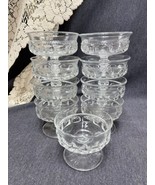 Set Of 9 Vintage Tiffin Franciscan Kings Crown Champagne Sherbet Glasses - £14.83 GBP