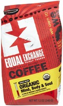 Equal Exchange, Coffee Mind Body &amp; Soul Whole Bean Whole Trade Guarantee Orga... - £16.52 GBP