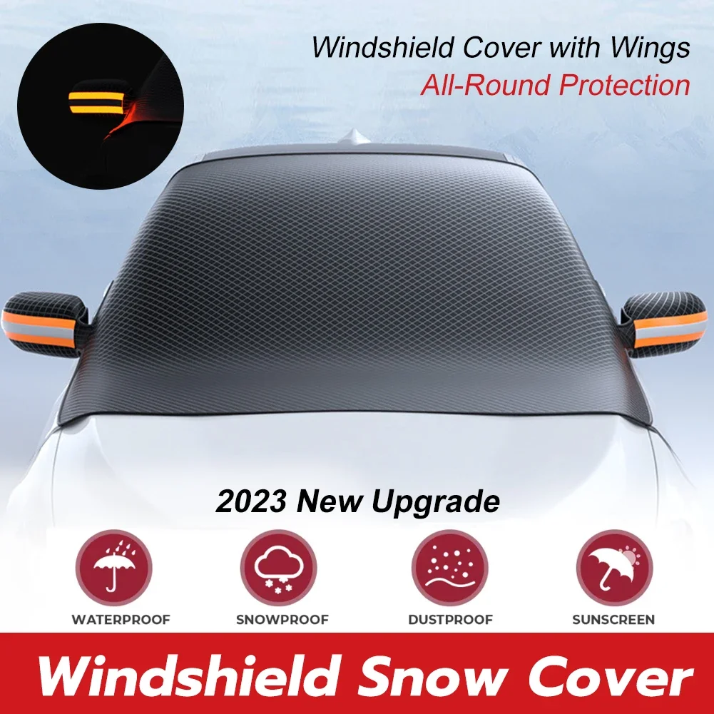 Upgrade Magnetic Car Front Windscreen Cover Automobile Sunshade Windshield Snow - £20.70 GBP