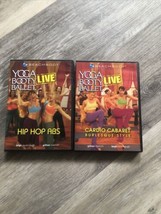 2 Yoga Booty Ballet workout exercise fitness DVD lot Hip hop abs &amp; Cardio Cabare - £5.41 GBP
