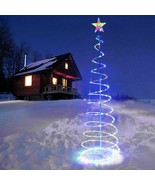 6Ft Multi-color Christmas LED Lighted Spiral Tree Xmas Holiday Decoratio... - $98.99