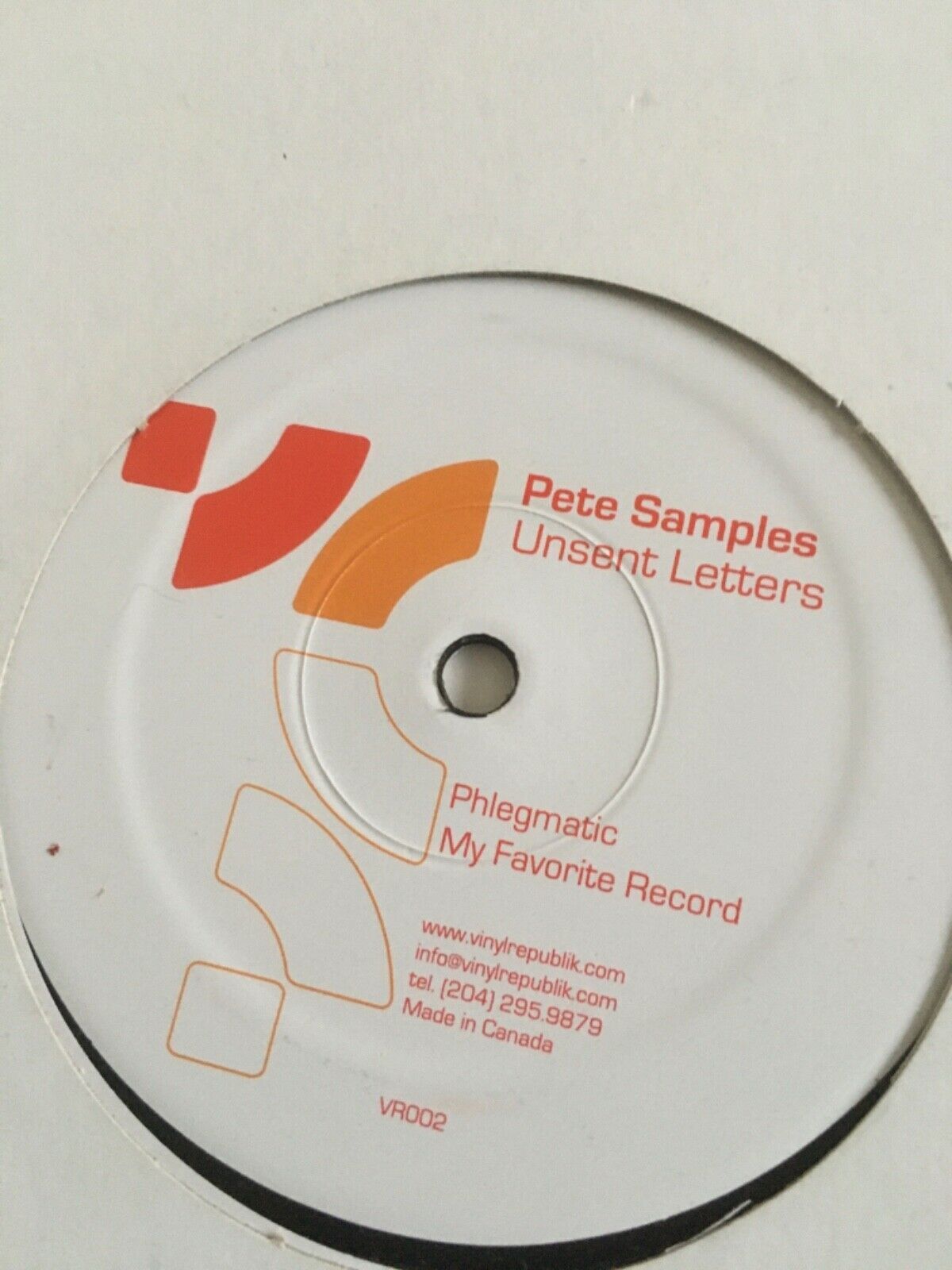 Pete Samples: Unsent Letters 12” vinyl ( used/excellent condition) - $24.54