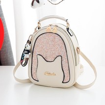 2022 New Mini Backpa for Women  Leather Travel Bags Sequins Shoulder Bags School - £39.27 GBP