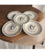 Set Of 5 Corelle In The Garden 6 3/4”  Dessert Snack PLATES 6.5” 6.75” USA - €17,53 EUR