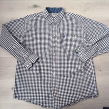 Cinch Shirt Mens XL Blue/White Western Button Down Long Sleeve Rodeo  - £17.55 GBP