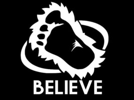 BIGFOOT BELIEVE Vinyl Decal Car Sticker Wall Truck CHOOSE SIZE COLOR - $3.38+