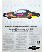 1971 CHEVROLET IMPALA-Bare essentials-General Motors-Vintage Print Ad - $12.01