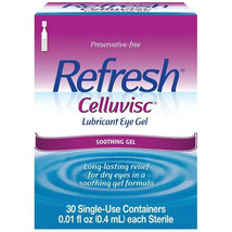 Refresh Celluvisc Lubricating Eye Gel, 0.01 fl oz, 30 Ct Exp 05/2025 - £13.84 GBP