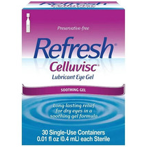 Refresh Celluvisc Lubricating Eye Gel, 0.01 fl oz, 30 Ct Exp 05/2025 - £13.91 GBP