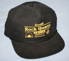 Vintage ROCK QUARRY DEGREE Tennessee Masonic Snapback HAT Shriner FREEMA... - £13.42 GBP