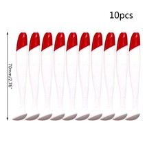 10Pcs/Pack Wobbler Soft Fishing Bait 5.5cm 7cm 9cm  Lures Red Head White Body Ji - £39.37 GBP