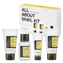 COSRX All About Snail Korean Skincare | TSA Approved Travel Size, Gift Set with  - £39.06 GBP