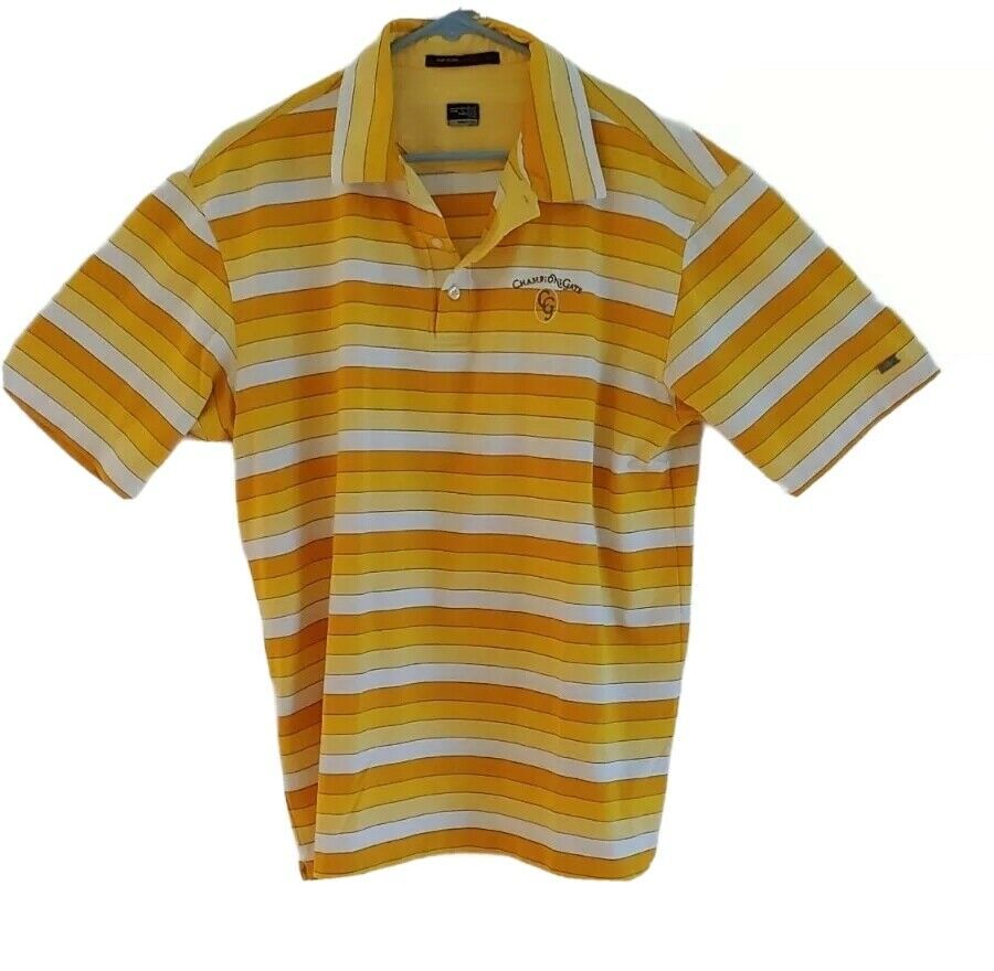 Nike Fit Dry Tiger Woods Collection Mens L Short Sleeve Golf Polo Shirt ... - $19.79