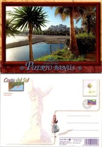 Spain Costa del Sol Puerto Banus Benabola Beach Palm Trees Vintage Postcard - £7.36 GBP
