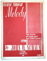 Technic Through Melody John W. Schaum Piano Book 1 Literature Music Book - £5.40 GBP