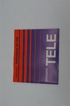 Gossen Tele Luz Metro Manual de Instrucciones - £22.52 GBP