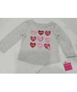 Toddlers Conversational Hearts Long Sleeve Valentines Day  T-Shirt Size 2 T - $200.50 MXN