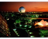 Future World Night View Epcot Center Orlando FL UNP Continental Postcard... - £3.95 GBP