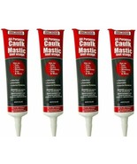 LOT 4 All Purpose Caulk Silicone Sealant White f/Tubs Sinks Windows Trim... - $429.30 MXN