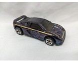 Hot Wheels 1990 Black With Pink Blue Splatters Toy Car 2 3/4&quot; - £24.90 GBP