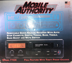 mobile authority 77zx stereo Digital AM/FM Cassette Car Stereo-NEW-SHIP24HR - £255.33 GBP