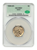 1938-D/S 5C Buffalo CACG MS67 - $763.88