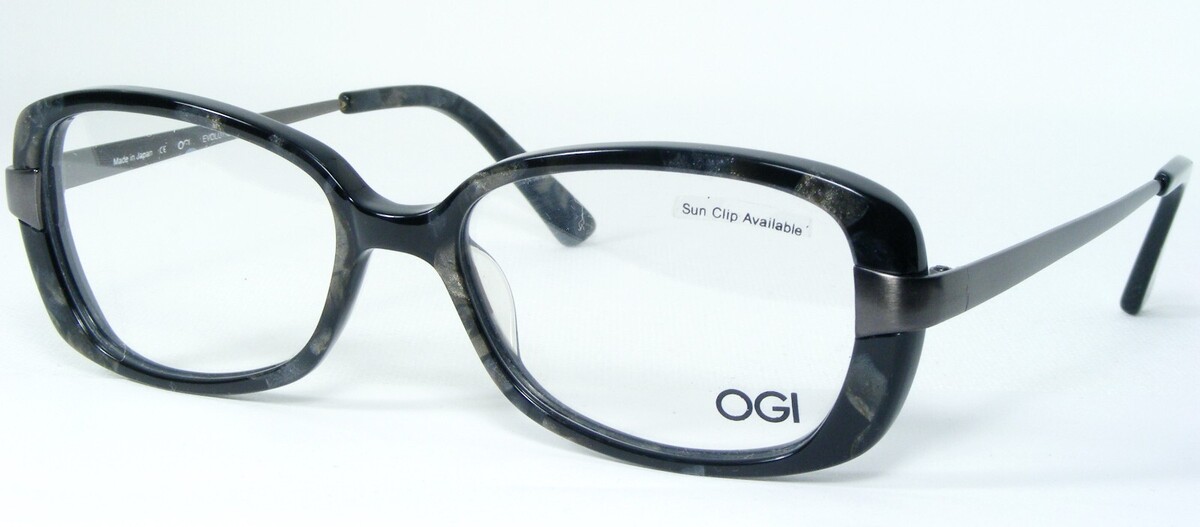 OGI Evolution 9071 1287 Schwarz Stein / Gunmetal Unique Brille Rahmen 53... - $134.70