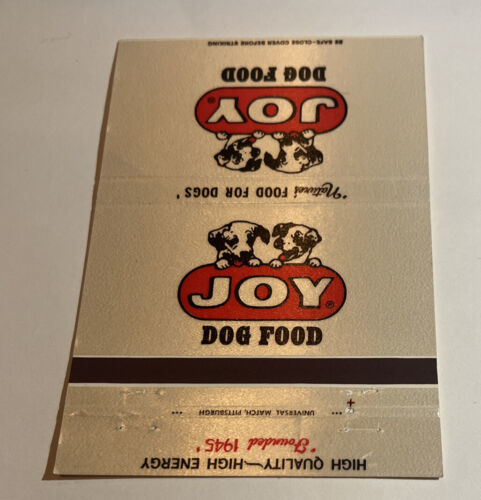 Primary image for Joy Dog Food Best Feeds & Farm Supplies Oakdale PA Matchbook Cover