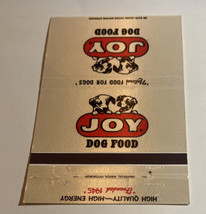 Joy Dog Food Best Feeds &amp; Farm Supplies Oakdale PA Matchbook Cover - £6.17 GBP