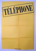 Groupe « Telephone » - Original Concert Poster - Very Rare - Affiche - 1979 - £105.57 GBP