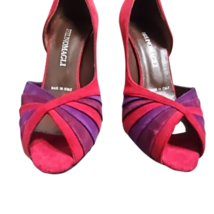 Vintage Bruno Magli Sophi Multi Color 3 2/1" Heel Size 7 Never Worn image 3