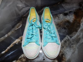Keds Double Up Turq Sugar Dip KY56537 Size 2.5M Girl&#39;s W/Box - $28.00