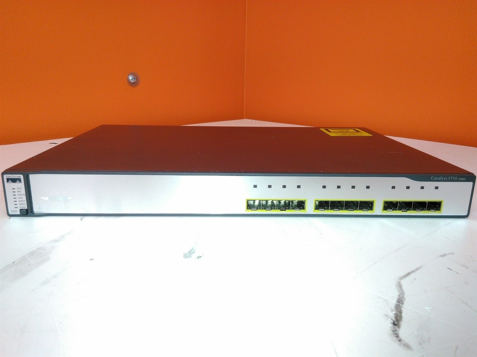 Cisco Catalyst 3750 WS-C3750G-12S-S 12-Port Gigabit SFP Switch - $62.13