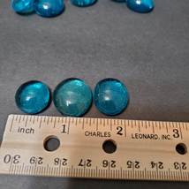 Turquoise Glass Gems, Colored Marbles, Vase Filler, Blue Pebbles, Soil Topper image 5