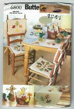 Butterick Sewing Pattern 6800 Table Top Decor Fall Leaves - $7.67