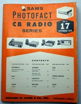 SAMS Photofact CB #17 9/1968 Parts List Schematics Circuit Trace multipl... - £8.64 GBP