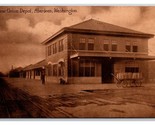 Union Railroad Depot Aberdeen Washington WA Sepia DB Postcard H28 - £6.97 GBP
