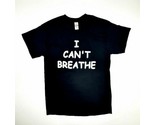 BLM I Can&#39;t Breathe Men&#39;s T-shirt Size Medium Black Cotton TU6 - £11.60 GBP