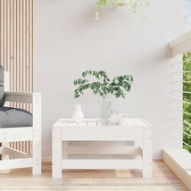 Garden Footstool White Solid pine wood, Plywood Modular - $169.99