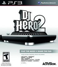 DJ Hero 2 Sony Playstation-3 PS3 Video Game pitbull 50 cent rihanna justice - £4.39 GBP