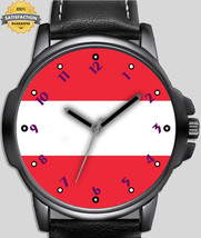 Flag Of Austria Unique Stylish Wrist Watch - £44.23 GBP