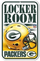 Green Bay Packers 11&quot; by 17&quot; Locker Room Plastic Sign - NFL - £11.36 GBP
