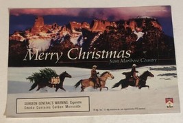 1995 Marlboro Cigarettes Vintage Print Ad Advertisement Merry Christmas pa16 - $8.90