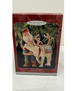 Vtg 1998 Hallmark Keepsake Ornament SANTA&#39;S DEER FRIEND Artist Studio Co... - $10.84