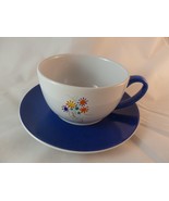 MASTERPIECE PICASSO Hands &amp; Flowers 12 ounce JUMBO CUP &amp; SAUCER 1996 cof... - $21.85 CAD